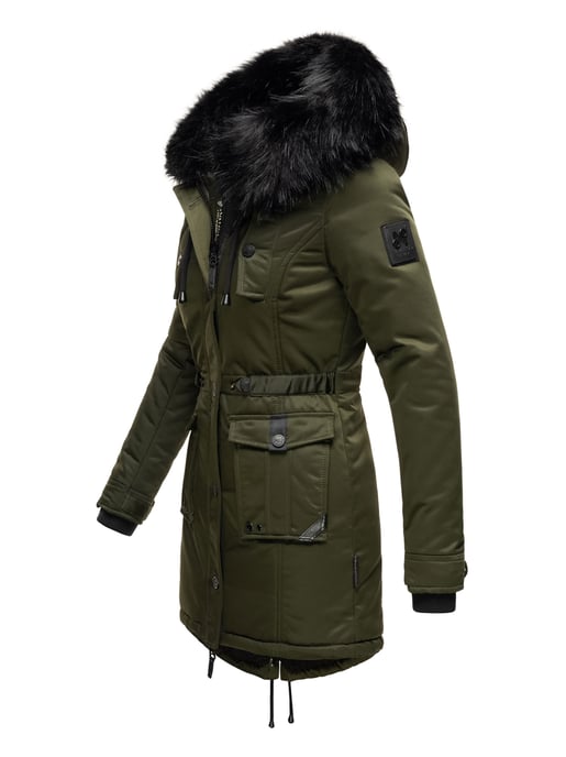 Navahoo Damen Winterjacke Luluna-Princess – Warm, Stylisch & Mit Teddyfell und Kunstfellkragen - Image 3