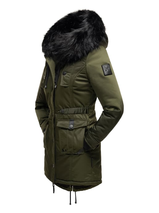 Navahoo Damen Winterjacke Luluna-Princess – Warm, Stylisch & Mit Teddyfell und Kunstfellkragen - Image 4