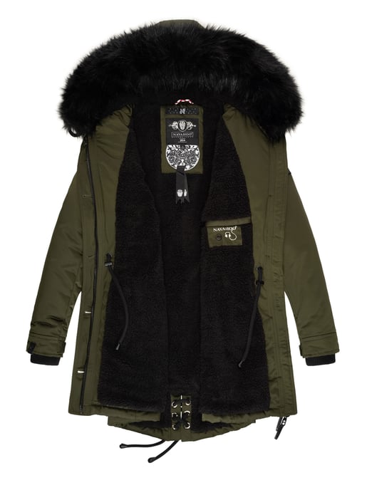 Navahoo Damen Winterjacke Luluna-Princess – Warm, Stylisch & Mit Teddyfell und Kunstfellkragen - Image 6