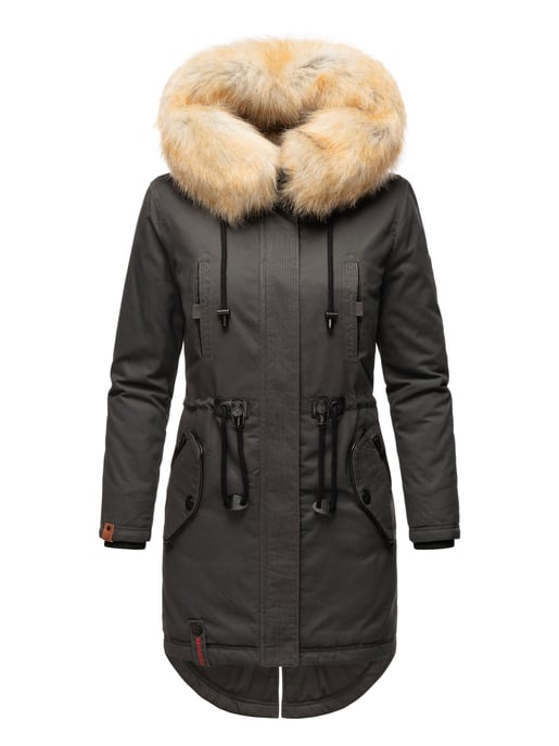 Navahoo Damen Winterjacke Bombi – Premium Kollektion mit Abnehmbarem Kunstfellkragen - Image 2