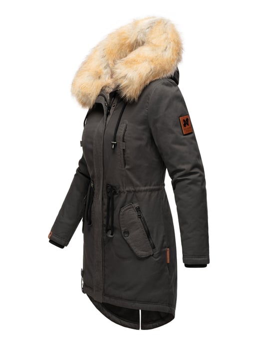 Navahoo Damen Winterjacke Bombi – Premium Kollektion mit Abnehmbarem Kunstfellkragen - Image 3