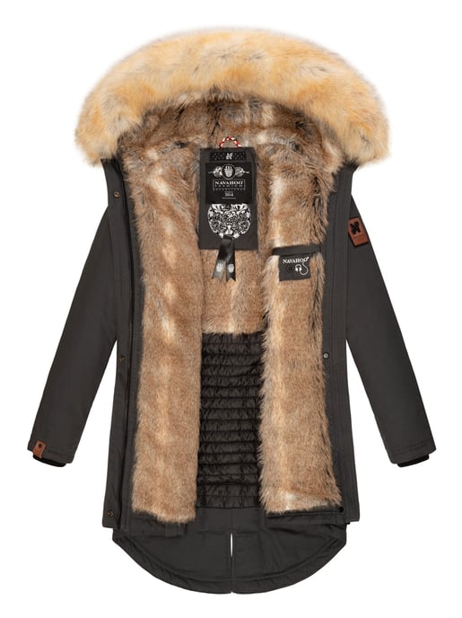 Navahoo Damen Winterjacke Bombi – Premium Kollektion mit Abnehmbarem Kunstfellkragen - Image 6