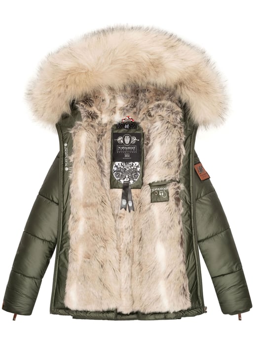 Navahoo Premium Damen Winterjacke Tikunaa – Puffer Look, Warm & Mit Kunstfellkragen - Image 6