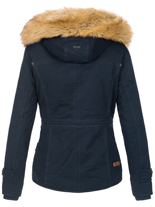 Navahoo Damen Winterjacke Pearl – Kurz-Parka mit Teddyfell & Abnehmbarem Kunstfellkragen - Image 4