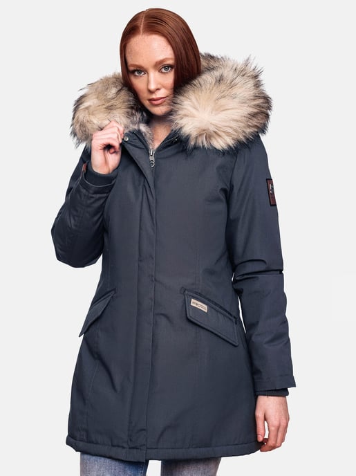 Navahoo Damen Winter Parka Cristal – Premium Kollektion mit Abnehmbarem Kunstfellkragen - Image 4
