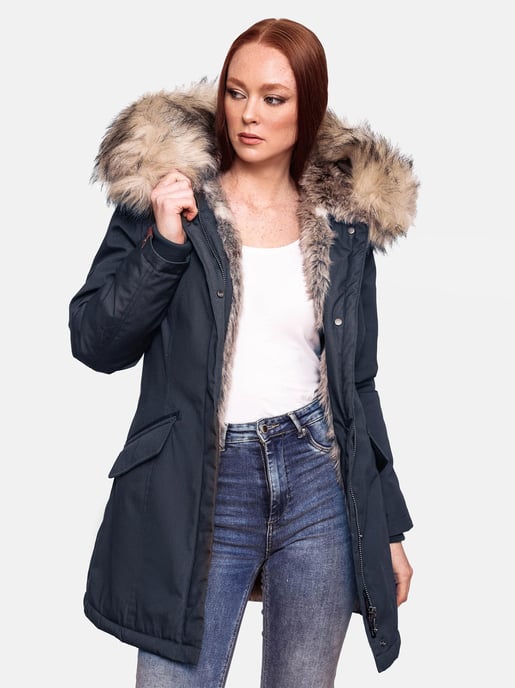 Navahoo Damen Winter Parka Cristal – Premium Kollektion mit Abnehmbarem Kunstfellkragen - Image 5