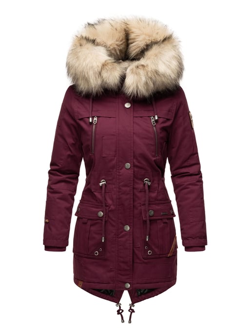 Navahoo Premium Damen Winterjacke Honigfee – Warmer Parka mit Abnehmbarem Kunstfellkragen - Image 2