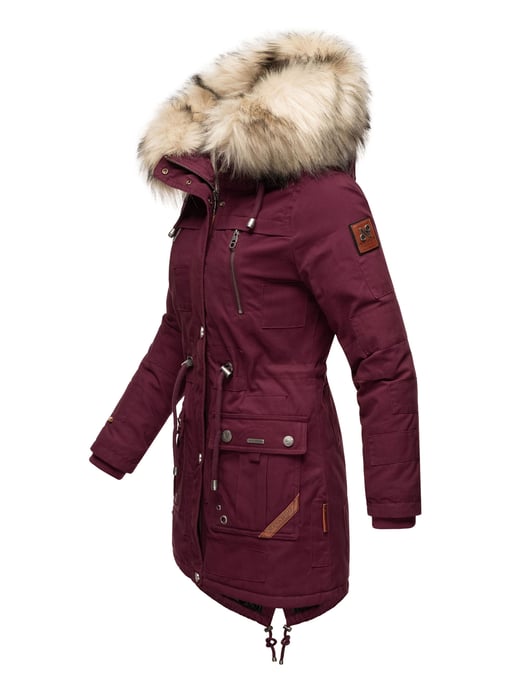 Navahoo Premium Damen Winterjacke Honigfee – Warmer Parka mit Abnehmbarem Kunstfellkragen - Image 3