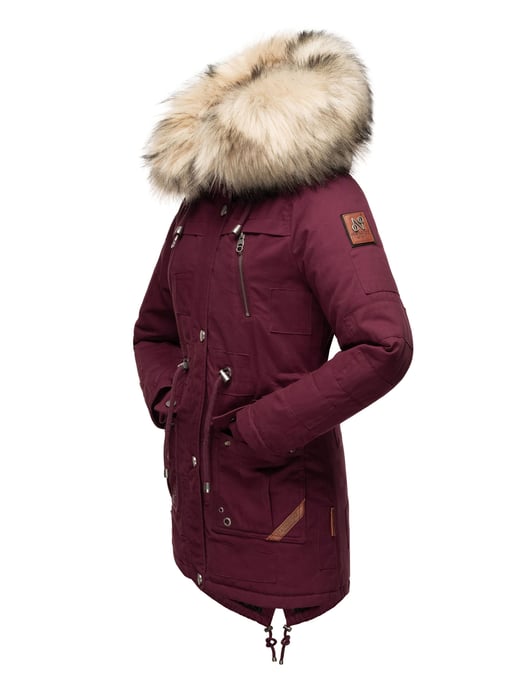 Navahoo Premium Damen Winterjacke Honigfee – Warmer Parka mit Abnehmbarem Kunstfellkragen - Image 4