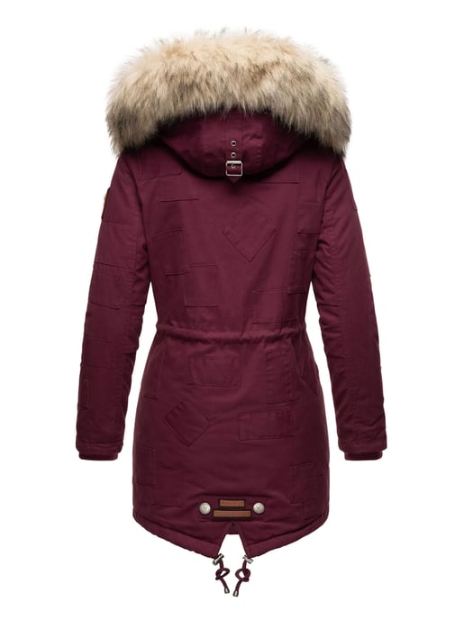 Navahoo Premium Damen Winterjacke Honigfee – Warmer Parka mit Abnehmbarem Kunstfellkragen - Image 5