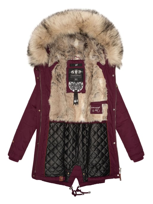 Navahoo Premium Damen Winterjacke Honigfee – Warmer Parka mit Abnehmbarem Kunstfellkragen - Image 6