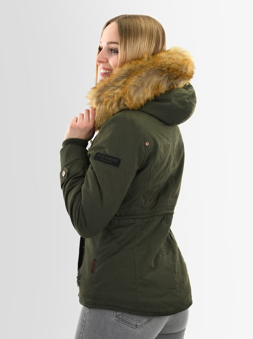 Navahoo Damen Winterjacke Pearl – Kurz-Parka mit Teddyfell & Abnehmbarem Kunstfellkragen - Image 6