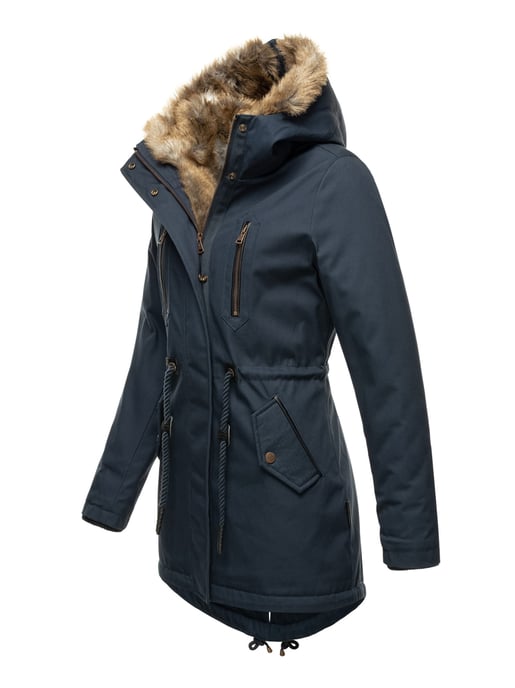 Navahoo Damen Winterjacke Diamond – Warm, Edel & Mit Teddyfell - Image 2