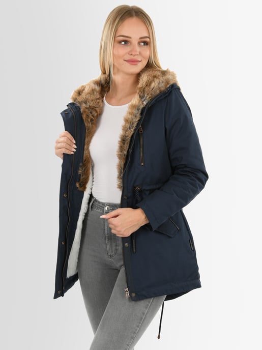 Navahoo Damen Winterjacke Diamond – Warm, Edel & Mit Teddyfell - Image 6