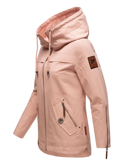 Navahoo Damen Übergangsjacke Wekoo – Leichte Baumwolljacke mit Kapuze - Image 3