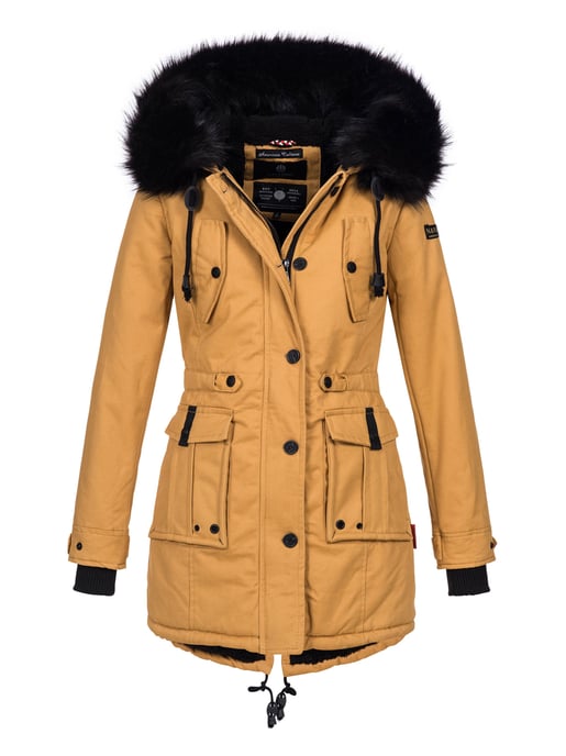 Navahoo Damen Winterjacke Luluna – Mit Teddyfell & Abnehmbarem Kunstfellkragen - Image 1