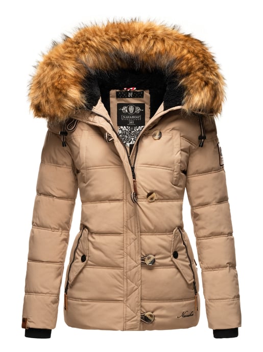 Navahoo Damen Winterjacke Zoja – Warm, Stylisch & Mit Abnehmbarem Kunstfellkragen - Image 1