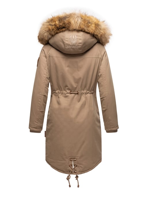Navahoo Damen Winterjacke Rosinchen – Klassischer Parka mit Abnehmbarem Kunstfellkragen - Image 5