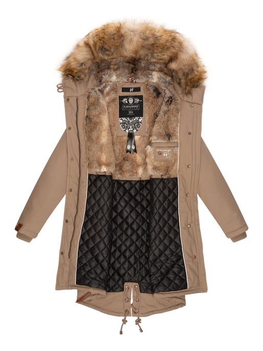 Navahoo Damen Winterjacke Rosinchen – Klassischer Parka mit Abnehmbarem Kunstfellkragen - Image 6