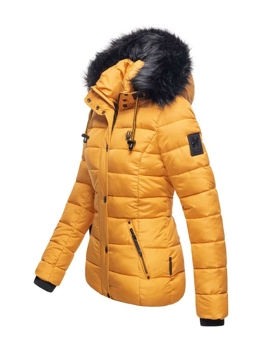 Navahoo Damen Steppjacke Zuckerbiene – Warm, Stylisch & Mit Teddyfell und Kapuze - Image 2