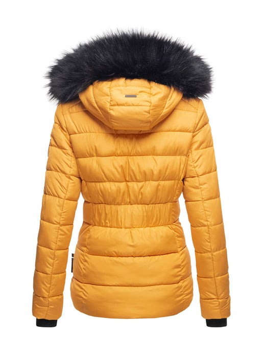 Navahoo Damen Steppjacke Zuckerbiene – Warm, Stylisch & Mit Teddyfell und Kapuze - Image 3