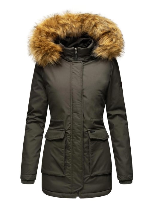 Navahoo Damen Winterjacke Schneeengel Princess – Klassisch, Warm & Mit Abnehmbarem Kunstfellkragen - Image 2