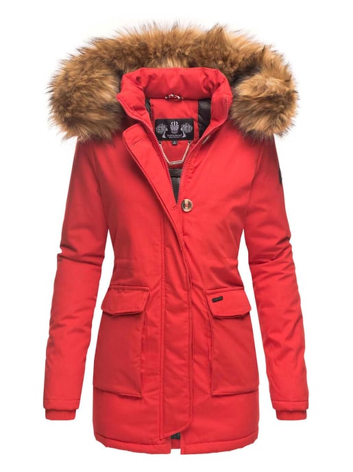 Navahoo Damen Winterjacke Schneeengel Princess – Klassisch, Warm & Mit Abnehmbarem Kunstfellkragen - Image 1