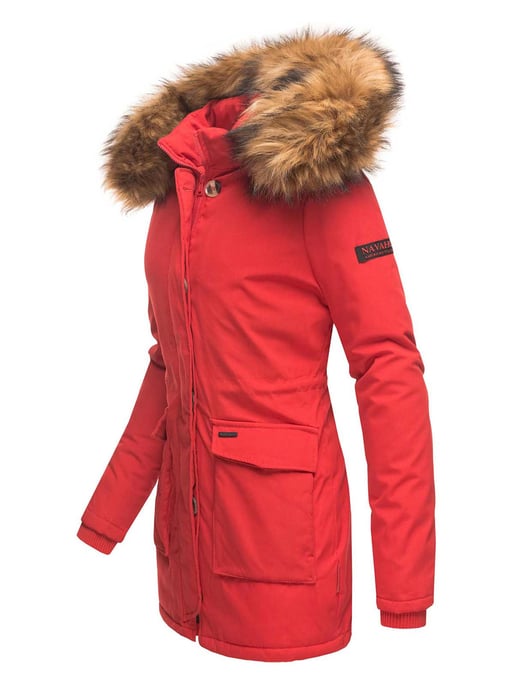 Navahoo Damen Winterjacke Schneeengel Princess – Klassisch, Warm & Mit Abnehmbarem Kunstfellkragen - Image 2