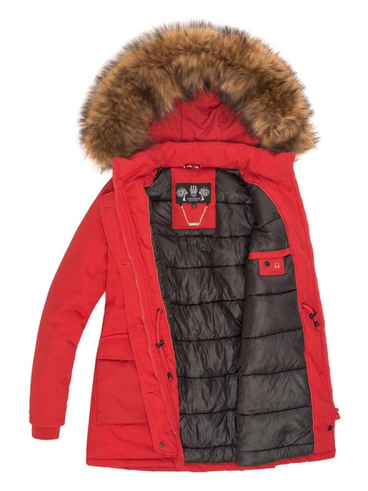 Navahoo Damen Winterjacke Schneeengel Princess – Klassisch, Warm & Mit Abnehmbarem Kunstfellkragen - Image 4