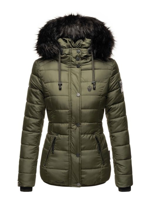 Navahoo Damen Steppjacke Zuckerbiene – Warm, Stylisch & Mit Teddyfell und Kapuze - Image 2