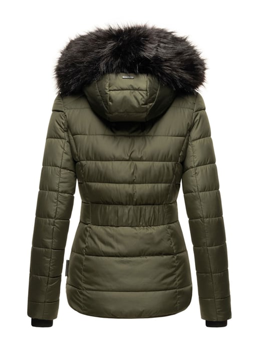 Navahoo Damen Steppjacke Zuckerbiene – Warm, Stylisch & Mit Teddyfell und Kapuze - Image 4