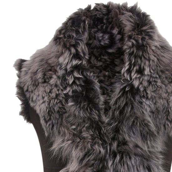 Schwarze Weste aus Lammfell-Nappaleder in Toscana-Optik für Damen - Parkes - Image 6