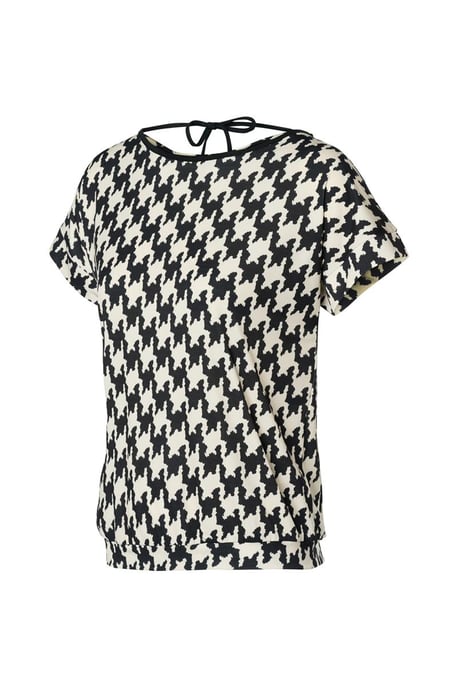 Benza Print Top Schwarz/Weiß - Image 2