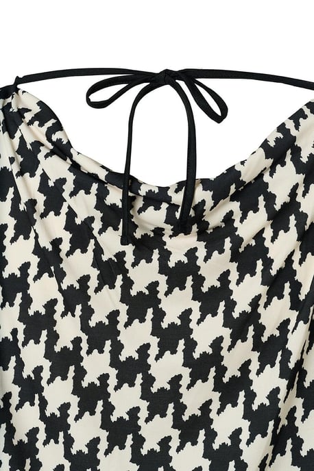 Benza Print Top Schwarz/Weiß - Image 4