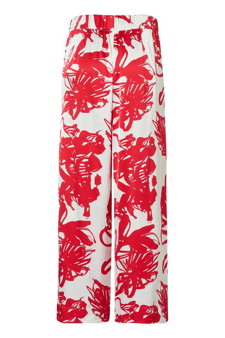 Hose mit Cassandra-Print Rot/Weiß - Image 4