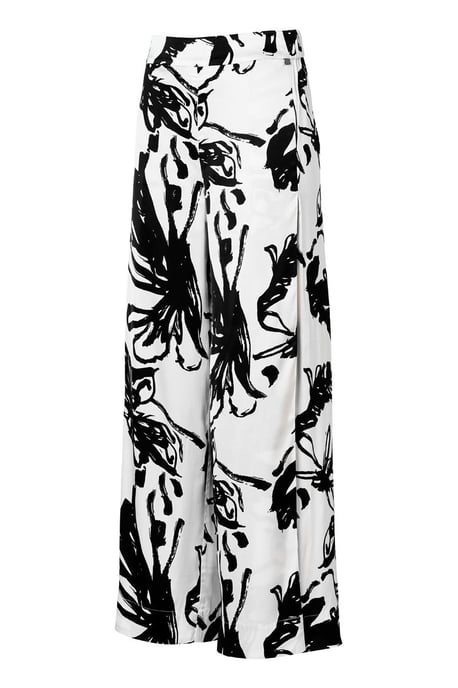 Hose mit Cassandra-Print Schwarz/Weiß - Image 3