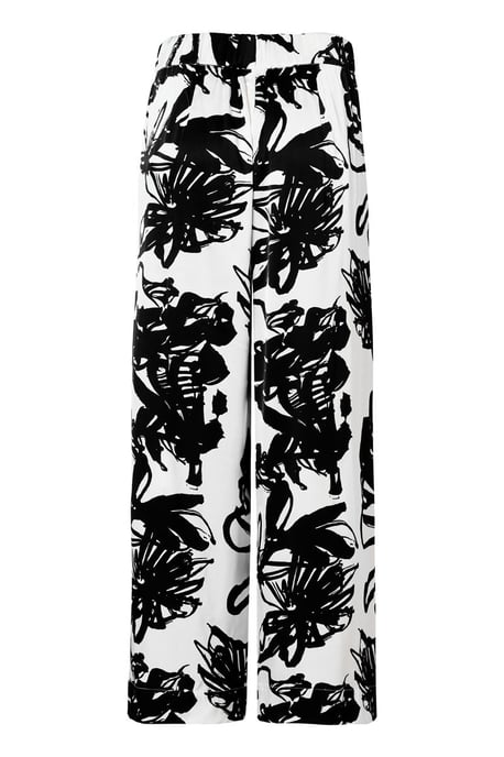 Hose mit Cassandra-Print Schwarz/Weiß - Image 4