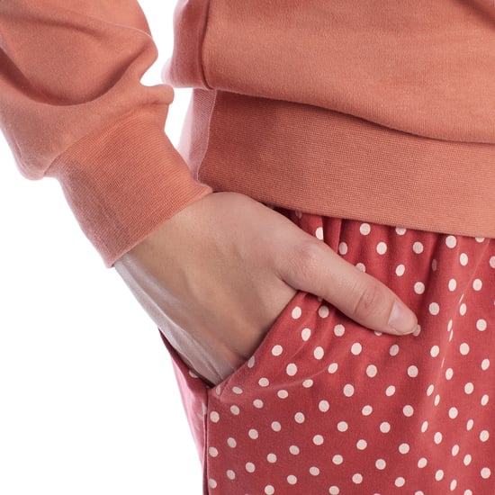 Langärmeliger Schlafanzug aus Baumwolle für Frauen KLP1 - Image 5