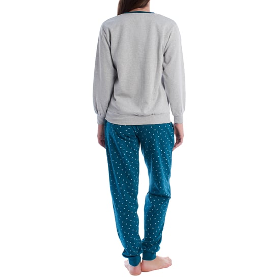 Damen Winter Plüsch Baumwolle Pyjamas KLP2 - Image 4