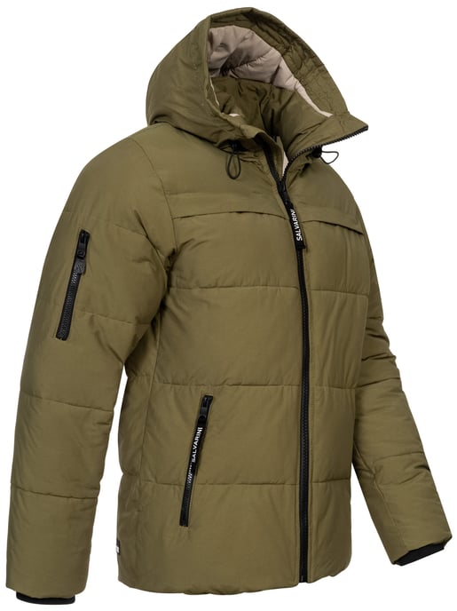 Alessandro Salvarini Herren Winter Steppjacke AS-334 mit gefütterter Kapuze - Image 3