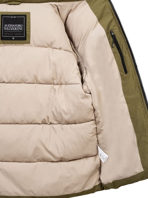 Alessandro Salvarini Herren Winter Steppjacke AS-334 mit gefütterter Kapuze - Image 6