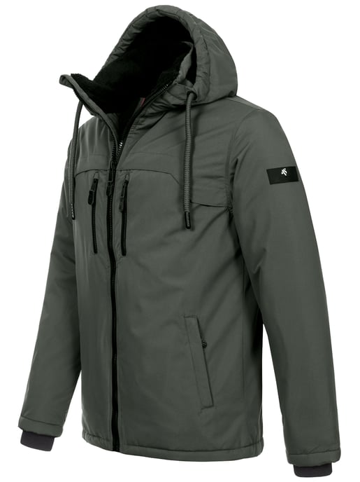 Alessandro Salvarini Herren Winterjacke AS-332 mit Teddyfell & Kapuze - Image 3