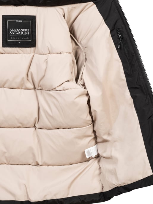 Alessandro Salvarini Herren Winter Steppjacke AS-334 mit gefütterter Kapuze - Image 6