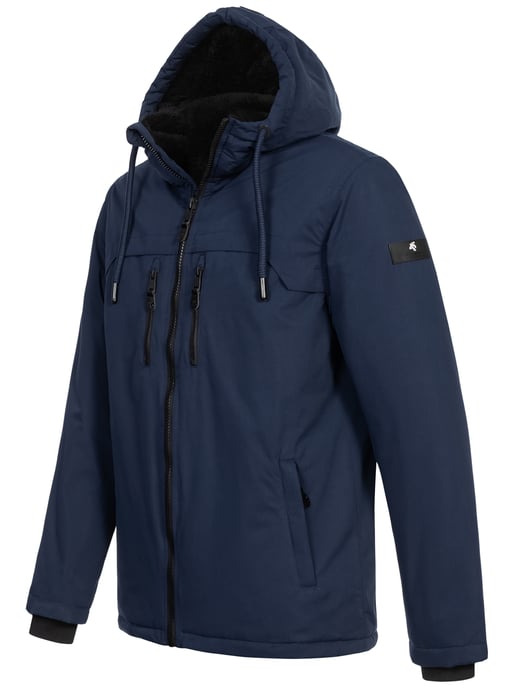 Alessandro Salvarini Herren Winterjacke AS-332 mit Teddyfell & Kapuze - Image 3