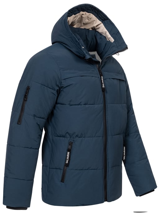 Alessandro Salvarini Herren Winter Steppjacke AS-334 mit gefütterter Kapuze - Image 4