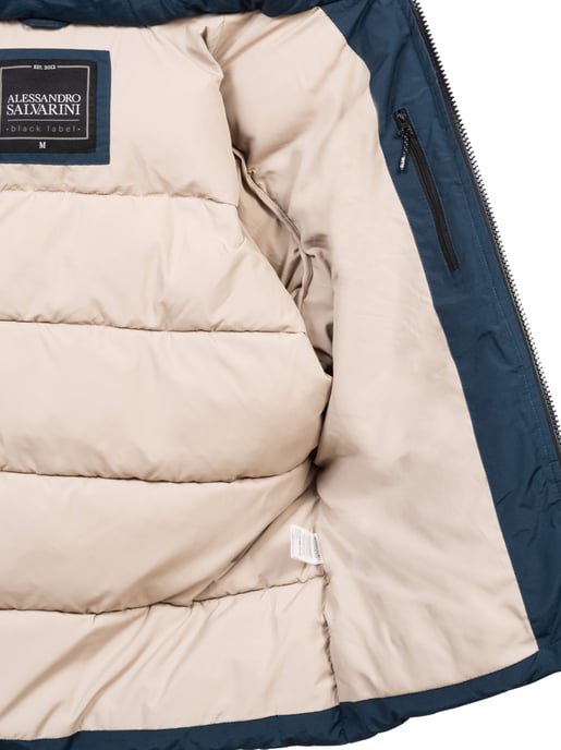 Alessandro Salvarini Herren Winter Steppjacke AS-334 mit gefütterter Kapuze - Image 6
