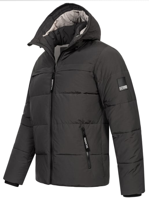 Alessandro Salvarini Herren Winter Steppjacke AS-334 mit gefütterter Kapuze - Image 3