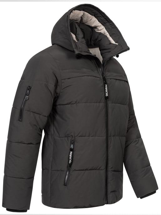 Alessandro Salvarini Herren Winter Steppjacke AS-334 mit gefütterter Kapuze - Image 4