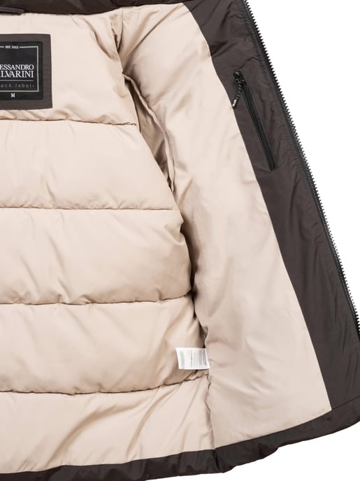 Alessandro Salvarini Herren Winter Steppjacke AS-334 mit gefütterter Kapuze - Image 6