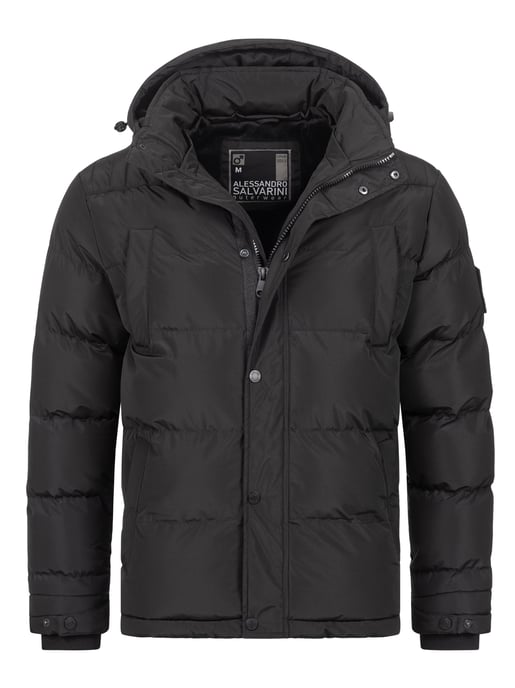 Alessandro Salvarini Herren Winterjacke AS-326 mit Teddyfell & abnehmbarer Kapuze - Image 2